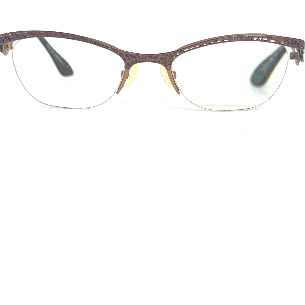 Ziggy By Cendrine O. | ZIGGY 1769 Eyeglasses Frames Half Rim Brown 50-19 H16464